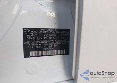 2021 Hyundai Sonata Se из США, поврежденный, VIN 5NPEG4JA4MH071579